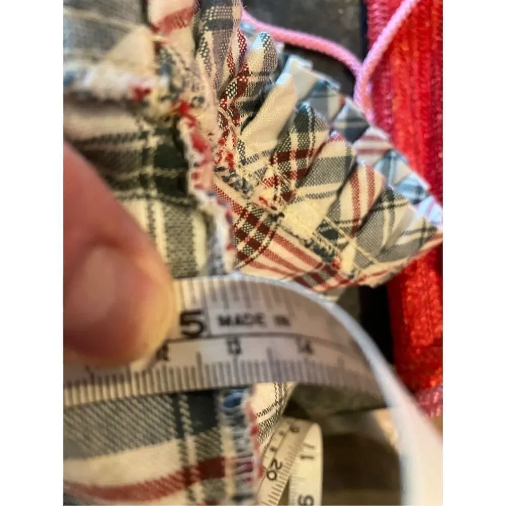 Longaberger Basket Liner 13” Plaid